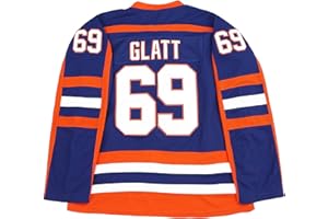 YWIES Doug The Thug #69 Glatt Halifax Highlanders Ice Hockey Jersey Stitched Letters and Numbers S-XXXL