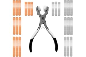 Ringstempel-Set mit Ringbiegezange und Kupfer und Aluminium-Metall-Stanzrohlingen; Ringbiegewerkzeug für Ringherstellungs-Set, Metallstempel-Set oder Schmuckherstellungs-set - Zoom Precision–24 Stück