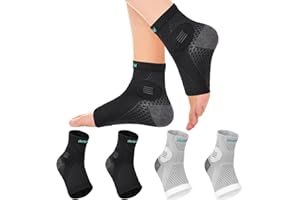 Plantarelief Neuropathie Socken Frauen Männer - Soothe Socken, Zehenlose Kompressionssocken, Fußgelenkstütze Ärmel für Periphere Neuropathie Schmerzen, Plantarfasziitis, Fersensporen - 2 Paare, XL