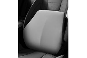 JUTYUM Samochodowa poduszka lędźwiowa, samochodowa poduszka lędźwiowa z pianki Memory Foam, poduszka lędźwiowa do fotela biurowego