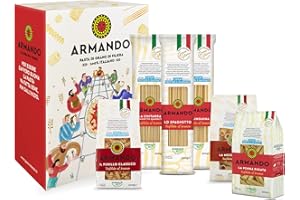 ARMANDO - Box Degustazione con 6 Pacchi da 500g di Pasta di Semola di Grano Duro di Filiera 100% Italiano - Trafilata al Bronzo – Ideale Confezione Regalo - Totale 3kg