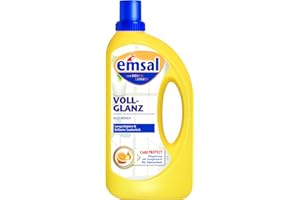 Emsal Pełny połysk, środek do pielęgnacji podłóg, czyści i chroni naturalnym połyskiem, 5 sztuk (5 x 1000 ml)