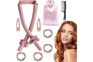 AIXIMA Rulos De Terciopelo,Rizador Pelo Sin Calor,Varilla Para Rizar Sin Calo,Heatless Hair Curlers,Rulos Flexibles Para Rizar Pelo,Adecuado Para Mujeres con Cabello Medio y Largo
