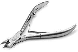 Mont Bleu Tronchesi per cuticole in acciaio inox, Meccanismo di primavera, 5 mm