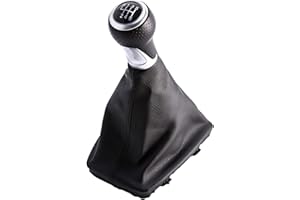 SFONIA Coche Pomo Palanca de Cambios Stick Head Shifter Cubierta de Polvo A3 S3 A4 S4 B8 8K/ A5 8T Q5 8R S-Line (2007-2015) (6 Velocidades)