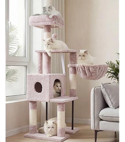 KIARA kattenkrabpaal kattenboom speelboom met touw en diverse