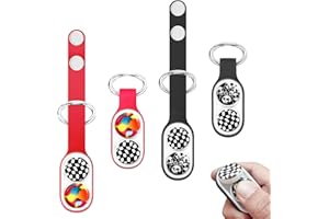 Echehi Lot de 2 Jouets Magnétiques Anti Stress, Portables, Anti Stress et de Concentration, Idéaux pour Adultes et Enfants. Rouge, Noir