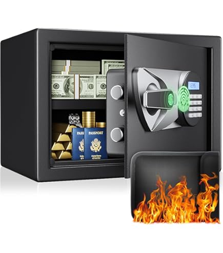 KARAT Tresor Mit Fingerabdruck - Elektronischer Safe Für Zuhause