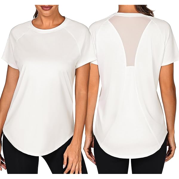 T-shirt Basique à Col Rond Et Manches Courtes Pour Femme - Coupe