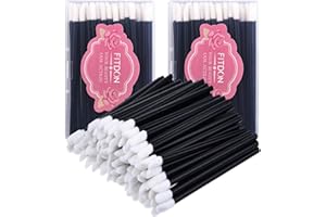 240 pièces Pinceaux à lèvres jetables, FITDON Applicateur de Rouge à Lèvres Baguettes pour gloss Outil de maquillage de beauté parfait