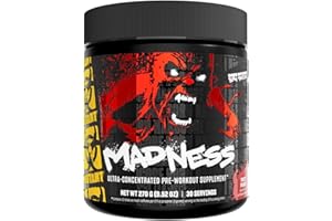 MUTANT Madness | Ultra-Concentrated Pre-Workout Supplement | 360mg Caffeine, 4g Pump & Performance Blend, Beta-Alanine, Energy & Focus | 30 Serving | Fruit Punch