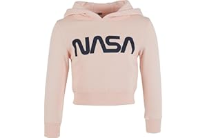 Mister Tee Kids NASA Cropped Hoody Felpa con Cappuccio Unisex-Bambini e Ragazzi