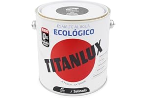 Titanlux - Esmalte agua ecologico santinado, Negro, 2,5L (ref. 01T056725)