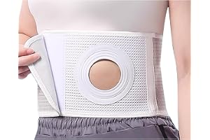 Kolostomi-bä för Män och Kvinnor, Justerbart Stomibråckbä , Stomi-stödbä , för Kolostomi- och Ileostomipåsehållare - Postoperativ Vård(XXL)