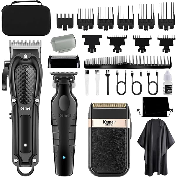 2 Barber-Nackenbürsten + 1 Spitzer Kamm – Praktisch Zum Entfernen Von Haaren Nach Dem Schnitt