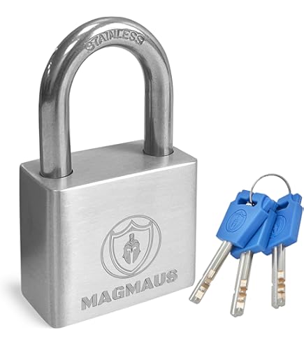 Lucchetto Master Lock Ad Alta Sicurezza | Acciaio Laminato | Doppia Protezione | Per Portoni, Garage E Cancelli - Foto 3