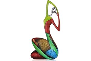 QIANLING Statuen und Skulpturen Abstrakter Yoga-Kunst Frau, kreative Vollfarb-Ölgemälde-Kunst-Frauenstatue, Moderne Wohnzimmer-Veranda-Mittelstücke Bücherregal-Eingänge Desktop-Dekor Handwerk（Stil C）