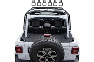 GPCA - Cargo Cover LITE Under Hardtop Easy-to-Install Trunk Cover Heavy-Duty Accessories for Wrangler JL 2018-2023, Patented Car Accessories for 4DR Sport, Sahara, Rubicon and Freedom Unlimited Models