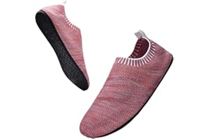 Sosenfer Pantofole da Casa Ragazzi Ragazze Scarpe Interne a Maglia Antiscivolo per Bambini Slipper Kids Unisex