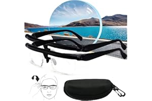 Ashopfun Eyeoptics Eye Glasses,Eyeoptics Adjustable Eyeglasses.Dial Adjustable Glasses Variable Focus,Adjustable Focus Glasses Near And Far Sight,Ultralight Reading Glasses
