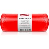 Koroplast B&uuml;zg&uuml;l&uuml; Tıbbi Atık Poşeti B&uuml;y&uuml;k Boy 60x85 cm, 10x10'lu Sızdırmaz Yırtılmaz Profesyonel &Ccedil;&ouml;p Poşeti, Geri D&ouml;n&uuml;şt&uuml;r&uuml;le