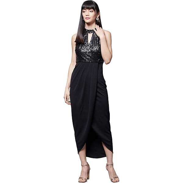 Buy MUXXN Women's 30s Brief Elegant Mermaid Evening Dress, Champagne, Large  at Amazon.in