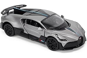 CMJ Bugatti Divo 1:43 Scale Die-Cast Model Car - Titanium Grey | Detailed Collectors Edition Diecast | Official Licensed Product
