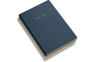 DEDE BEE Academic Diary 2024-2025 Week to View, A5 Mid Year Weekly Planner, 18Months Diary for Teacher, Students, Work& Home, July 2024 - December 2025, Soft Cover (Blue)