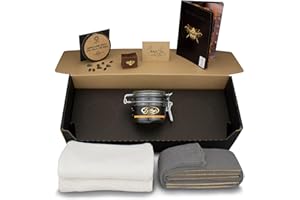 Gilboys Premium Beeswax Polishing Kit for Teak Furniture (rose gold) - for use on Teak Mid Century furniture