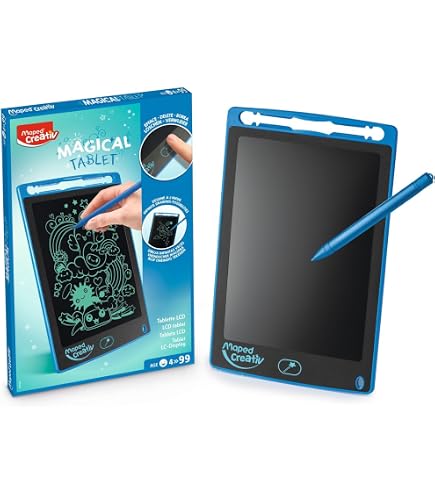 APLI Kids Ardoise LCD Panda – Tableau Magique 8,5 Pouces, Dessin Sans Papier, Stylo Inclus, Verrouillage, Cadeau 3 Ans+