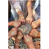 E Diamond Team Bride Temporary Tattoo, Bachelorette Bride To Be Tattoo 10 Pieces (9+1)