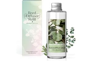 SCENTORINI Eukaliptus 200 ml dyfuzor zapachowy do domu zapach dyfuzor olejków eterycznych do łazienki do sypialni, łazienki, biura i dekoracji wnętrz