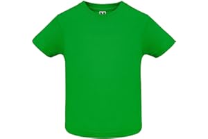 ROLY Camiseta Baby 6564, Ropa Bebé, Camiseta Blanca para Niño y Niña, Negra, Roja, Amarilla