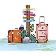 MOKIO® Biglietto Auguri Viaggio Pop-Up – Biglietto d'auguri 3D per vacanza, compleanno o addio