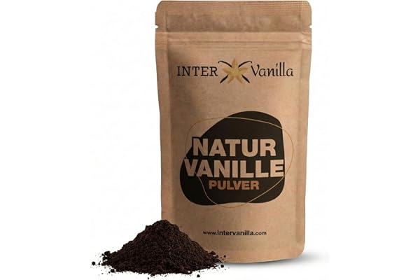 InterVanilla Naturligt vaniljpulver 50 g. Tillverkad av 100 % äkta premium vaniljkottar. Vaniljbönpulver, utan tillsatser, utan socker