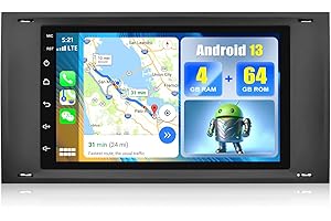 SIXWIN 4G+64G Android 13 Car Stereo for Ford Transit Fiesta Focus Galaxy Mondeo Fusion Kuga C-Max S-Max Connect 7 Inch Touch Screen with CarPlay Android Auto UI GPS WiFi FM SWC Shot Cut Backup Camera