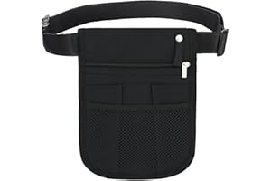 BGOBTY Marsupio da infermiera,Cintura organizer medica,Marsupio Infermiere Organizer,Cintura Multifunzionale Organizer Borsa,marsupio con cintura regolabile,marsupio multifunzionale (Nero con rete)