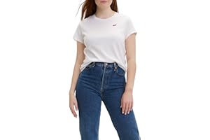 Levi's The tee Camiseta Mujer, Striped Chesthit Logo