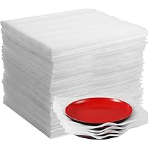 100 Fogli Di Schiuma Per Imballaggio - Pellicola Antishock 33x33cm Per Traslochi E Protezione Oggetti Fragili - Foto 2