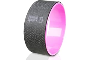 ResultSport Premium Yoga Wheel. Improves Flexibility, Releasing Tension, Stretching, Balance Training. Opening the Chest, Shoulders, Back and Hips. - Yoga Posture and Pilates Exercises