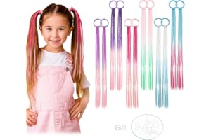 ‎DREAMLOVER Dreamlover Bunte Haarsträhnen Kinder, Haarsträhnen Mädchen, Haarschmuck Mädchen, 12 Stück