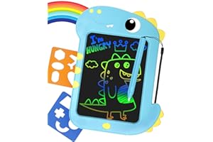 Primevolve Tableta de Escritura LCD 8,5 Pulgadas, Juguetes Niños Niñas 2 3 4 5 6 7 Años, Tableta Grafica Niños, Juguete Educativo 3 Años, Regalo Niña 3 4 5 6 7 Años (Azul Dinosaurio)