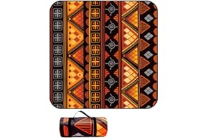 DOTBUY-SHOP Couverture de Pique-Nique Imperméable, Pliable Tapis Plage Extra Large Pique Niques pour Plage, Le Parc, la randonnée, Le Camping, Les Voyages en Famille (150x100cm,Style égyptien)