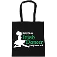 Hippowarehouse Sorry I'm an Irish Dancer I Can Only Count to Eight Tote Shopping Gym Beach Bag 42cm x38cm, 10 litres