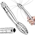 Shower Douche Shower Enema Shower Cleaner Enema Douche System, Handheld Water Shower Nozzle Anal Rinse Vaginal Cleaning Kit for Men Women, Silver (Aluminum)