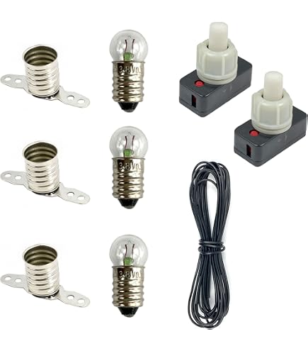 SHAOJUNJIE Elektrisches Schaltungs-Set – Grundschaltung Mit Glühbirne & Schalter – Lern-Starter-Kit Für Kinder Ab 5 Jahren – DIY Physik-Experimente