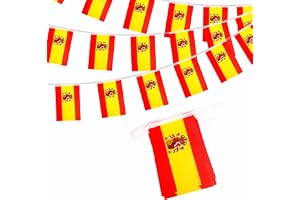 Spanska flaggan flaggväv 10 m 30 Spaniens flagga festdekorationer
