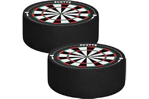 Zuuyye dartpilhållare och dartstativ – set om 2 mini darttavla hållare (10 cm Ø, 4 cm tjocklek) för dartpilar, förvaring och
