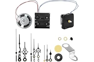 EEEKit Mecanismo de Reloj de Reemplazo, Movimiento de Reloj con Melodía de Carillón Activación por Hora y 3 Juegos de Manecillas para Reparación