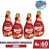 Bingo Soft Konsantre &Ccedil;amaşır Yumuşatıcısı Lovely 1440 Ml X 4 Adet